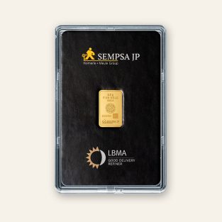 Lingote de ORO de inversión de 2.5 gr. de SEMPSA