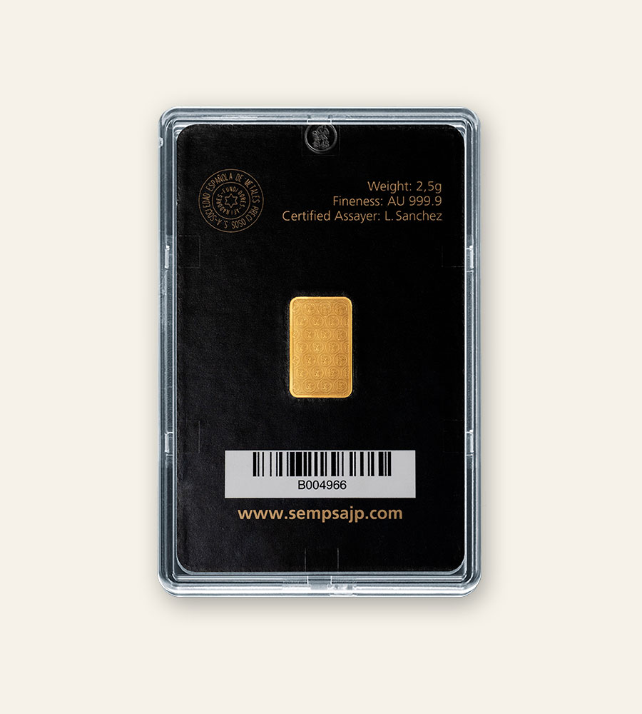 Lingote de ORO - Lingotes de inversión Mellado