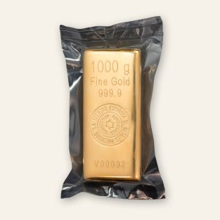 Lingote de ORO de inversión de 1000 gr. de SEMPSA