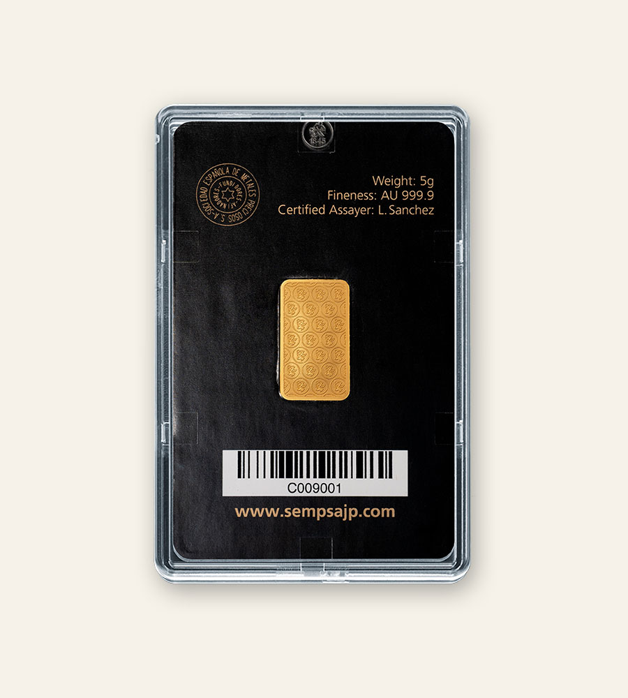 Lingote de ORO - Lingotes de inversión Mellado
