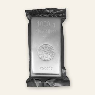 Lingote de Plata de inversión de 1000 gr. de SEMPSA