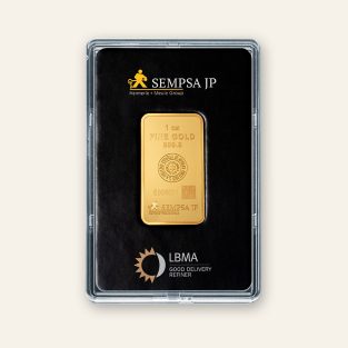 Lingote de ORO de inversión de 1 Onza de SEMPSA