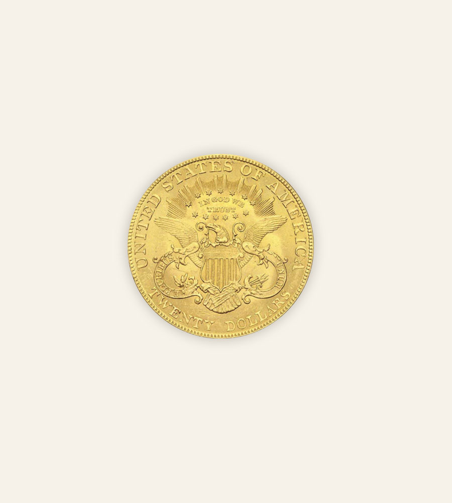 MONEDA ORO 20 DOLARES EE.UU 1904 - Imagen 2