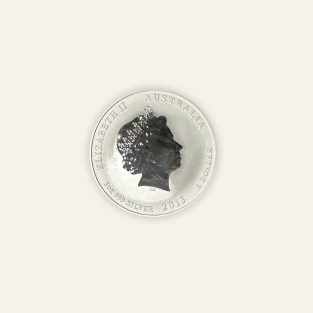 Moneda plata Elizabeth II Australia 2013 "Year of the Snake" 1onza